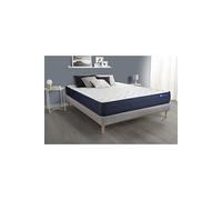 Ensemble matelas ACTIFLEX LIFE 200x200 Ressorts ensachés et Mémoire de forme 5zones de confort + sommier KIT gris
