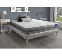 Ensemble matelas ACTIFLEX RELAX Ressorts ensaches + memoire de forme 160x200 Max epaisseur 5zones confort + sommier KIT gris
