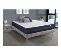Ensemble matelas ACTIFLEX TECH 140x190 Mémoire de forme Maxi épaisseur 5zones de confort + sommier KIT gris