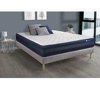 Ensemble Matelas Sommier 140x190 cm - Sommier Gris (en kit) - Actiflex Tech