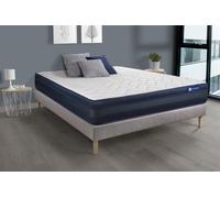 Ensemble matelas ACTIFLEX TECH 140x190 Memoire de forme Maxi epaisseur 5zones de confort + sommier KIT gris