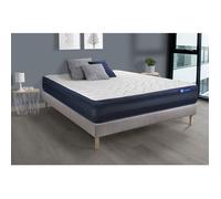 Ensemble matelas ACTIFLEX TECH 160x200 Mémoire de forme Maxi épaisseur 5zones de confort + sommier KIT gris