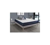 Ensemble matelas ACTIFLEX TECH 180x200 Mémoire de forme Maxi épaisseur 5zones de confort + sommier KIT gris