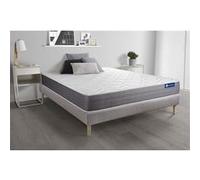 Ensemble matelas ACTILATEX DREAM Latex et mémoire de forme 140x200 cm 5zones de confort + sommier KIT gris