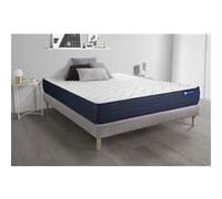 Ensemble matelas ACTILATEX LIFE 140x190 Latex et Mémoire de forme 5zones de confort + sommier KIT gris G