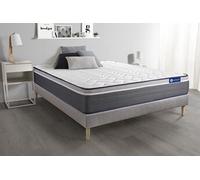 Ensemble Matelas Sommier 160x200 cm - Sommier Gris (en kit) - Actilatex Plus