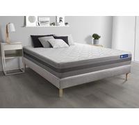 Ensemble matelas ACTILATEX RELAX Latex et mémoire de forme 140x190 cm Maxi épaisseur 5zones de confort + sommier KIT gris