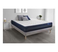 Ensemble matelas ACTILATEX TECH 140x190 Memoire de forme Maxi epaisseur 5zones de confort + sommier KIT gris