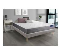 Ensemble matelas ACTIMEMO DREAM mémoire de forme 140x190 cm 5zones de confort + sommier KIT gris G