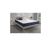 Ensemble matelas ACTIMEMO LIFE 160x200 Memoire de forme 5zones de confort + sommier KIT gris