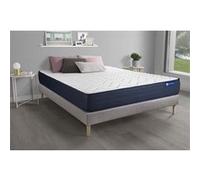 Ensemble matelas ACTIMEMO LIFE 160x200 Mémoire de forme 5zones de confort + sommier KIT gris