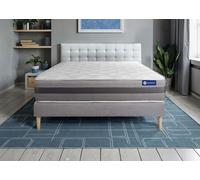 Ensemble matelas ACTIMEMO RELAX mémoire de forme 120x200 cm Maxi épaisseur 5zones de confort + sommier KIT gris G