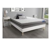 Ensemble ACTIMEMO RELAX 140x200cm sommier kit blanc - 24cm - Mmoire de forme - Enveloppant - Sommier kit Blanc