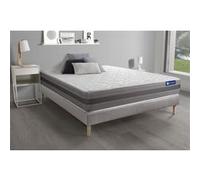 Ensemble matelas ACTIMEMO RELAX mémoire de forme 160x200 cm Maxi épaisseur 5zones de confort + sommier KIT gris