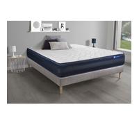 Ensemble matelas ACTIMEMO TECH 160x200 Mémoire de forme Maxi épaisseur 5zones de confort + sommier KIT gris