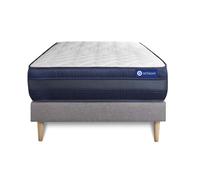 Actisom Ensemble matelas ACTIMEMO TECH 80x190 mémoire de forme Maxi 5 zones + sommier KIT gris