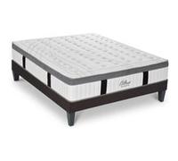 Ensemble Matelas Altesse Mousse Accueil Mémoire de Forme Ferme et sommier en kit 140x190cm