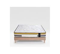 Ensemble Matelas AUBERTIN et Sommier SELENA - Naturel - 180x200 cm