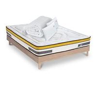 Ensemble Matelas Aubertin Ressorts ensachés Accueil mémoire + sommier + accessoires - 160 x 200 G