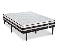 Ensemble Matelas Calliope Mousse Accueil Mémoire de forme et sommier cadre métal 180x200cm G