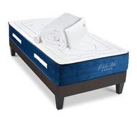 Ensemble Matelas Dolce Vita Ressorts Accueil mémoire + sommier gris + accessoires-90 x 200 cm