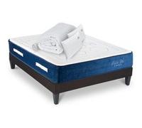 Ensemble Matelas Dolce Vita Ressorts ensachés Accueil mémoire + sommier + accessoires - 140 x 200 G