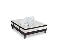 Ensemble Matelas Emeraude Mousse Accueil Mémoire de Forme+ sommier + accessoires - 140 x 200 cm