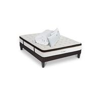 Ensemble Matelas Emeraude Mousse Accueil Mémoire de Forme+ sommier + accessoires - 160 x 200 cm