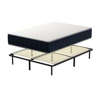 Ensemble Matelas en Mousse 140x190 cm + Sommier tapissier volige, 9 Pieds Inclus,ensemble matelas et sommier