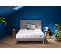 Ensemble matelas et sommier 120 x 200 cm chine gris clair - Merinos Chill Bed