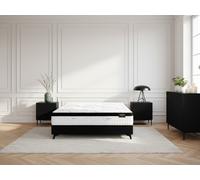 Ensemble matelas hybride ressorts ensachés et mémoire de forme + sommier MON AMOUR 160x200 BOBOCHIC 160x200
