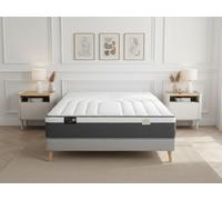 Ensemble matelas hybride ressorts ensachés et mousse à mémoire de forme EYLAU + sommier BOBOCHIC x SIMMONS ® 2x80x200 BOBOCHIC 2x80x200