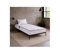 Ensemble Matelas Iris - Mousse haute densité - Ferme - Réversible - 90x190 cm - 20 cm - Oreiller(s)