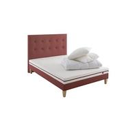 Ensemble matelas junior 100% latex, sommier, pieds, tête de lit, couette et oreiller Crépuscule 200 - 140x200