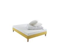 Ensemble matelas junior mousse, sommier, pieds, couette et oreiller Aurore 100 - 130x190