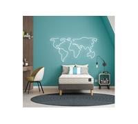 Ensemble matelas junior primo Fair 2, sommier Vigoroso gris fumé et pieds 80x190