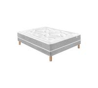 Ensemble matelas Laly 100% Latex + Sommier Base Morpho 90x200