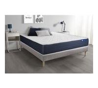Ensemble matelas Latex et Memoire de forme ACTILATEX SLEEP 140x200 5zones de confort + sommier KIT gris