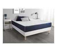 Ensemble matelas Latex et Memoire de forme ACTILATEX SLEEP 180x200 5zones de confort + sommier KIT blanc