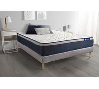 Ensemble matelas Latex+Memoire de forme ACTILATEX MAX 140x200 cm Maxi epaisseur 7zones de confort + sommier KIT gris
