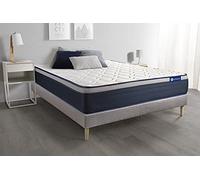 Ensemble matelas Latex+Mémoire de forme ACTILATEX MAX 200x200 cm Maxi épaisseur 7zones de confort + sommier KIT gris