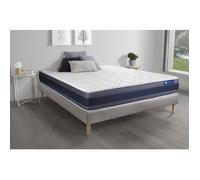 Ensemble matelas Latex+Mémoire de forme ACTILATEX MORPHO 140x200 Maxi épaisseur 5zones de confort + sommier KIT gris