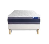 Ensemble matelas Latex+Mémoire de forme ACTILATEX MORPHO 80x190 Maxi épaisseur 5zones de confort + sommier KIT blanc