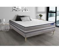 Ensemble matelas Latex + mémoire de forme ACTILATEX PUR 140x190cm 3zones de confort + sommier KIT gris