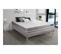 Ensemble matelas Latex + mémoire de forme ACTILATEX TOUCH 180x200 3zones de confort + sommier KIT gris