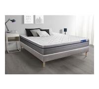 Ensemble matelas Latex+Mémoire de forme ACTILATEX ZEN 140x190 Maxi épaisseur 7zones de confort + sommier KIT gris