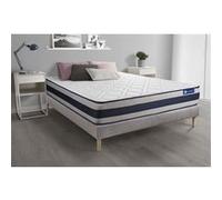 Ensemble matelas et sommier Actisom Ensemble matelas Mémoire de forme ACTIMEMO ERGO 180x200 cm Maxi épaisseur 5zones de confort + sommier KIT gris