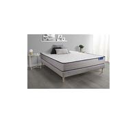 Ensemble matelas Mémoire de forme ACTIMEMO FORM 140x200 cm 5zones de confort + sommier KIT gris