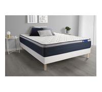 Actisom - Ensemble Matelas+Sommiers 140 x 190 cm - Mousse à Mousse à mémoire de Forme - Matelas pour 2 Personnes- Épaisseur : 26 cmcm - Soutien et Confort : Ferme - Marque Française
