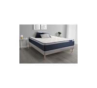 Actisom Ensemble matelas sommier Actimemo Max Mémoire de forme 140x200 cm Sommier gris (kit)